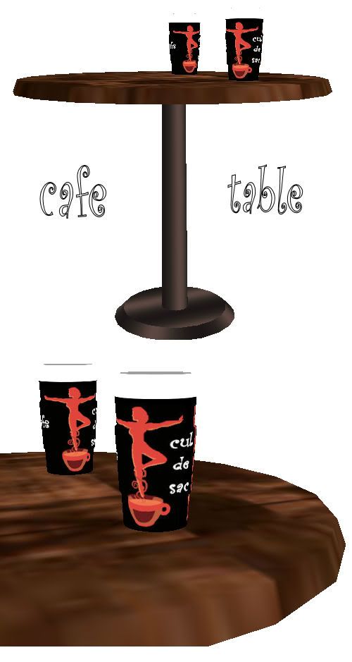 Cafe culdesac table