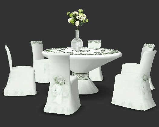 wedding table white