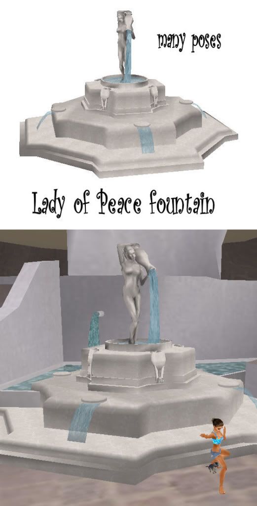 Lady peace fountain