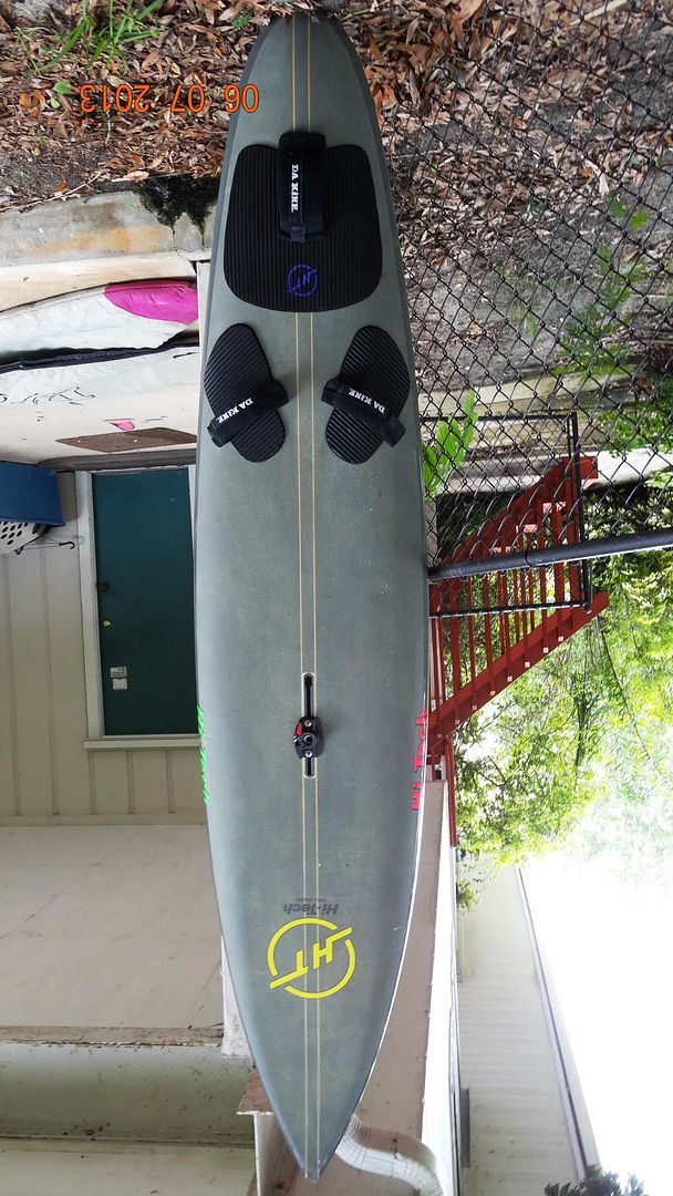 HITECH MAUI CUSTOM 9' 7" WINDSURFING BOARD w/Bag, Fin, Fittings