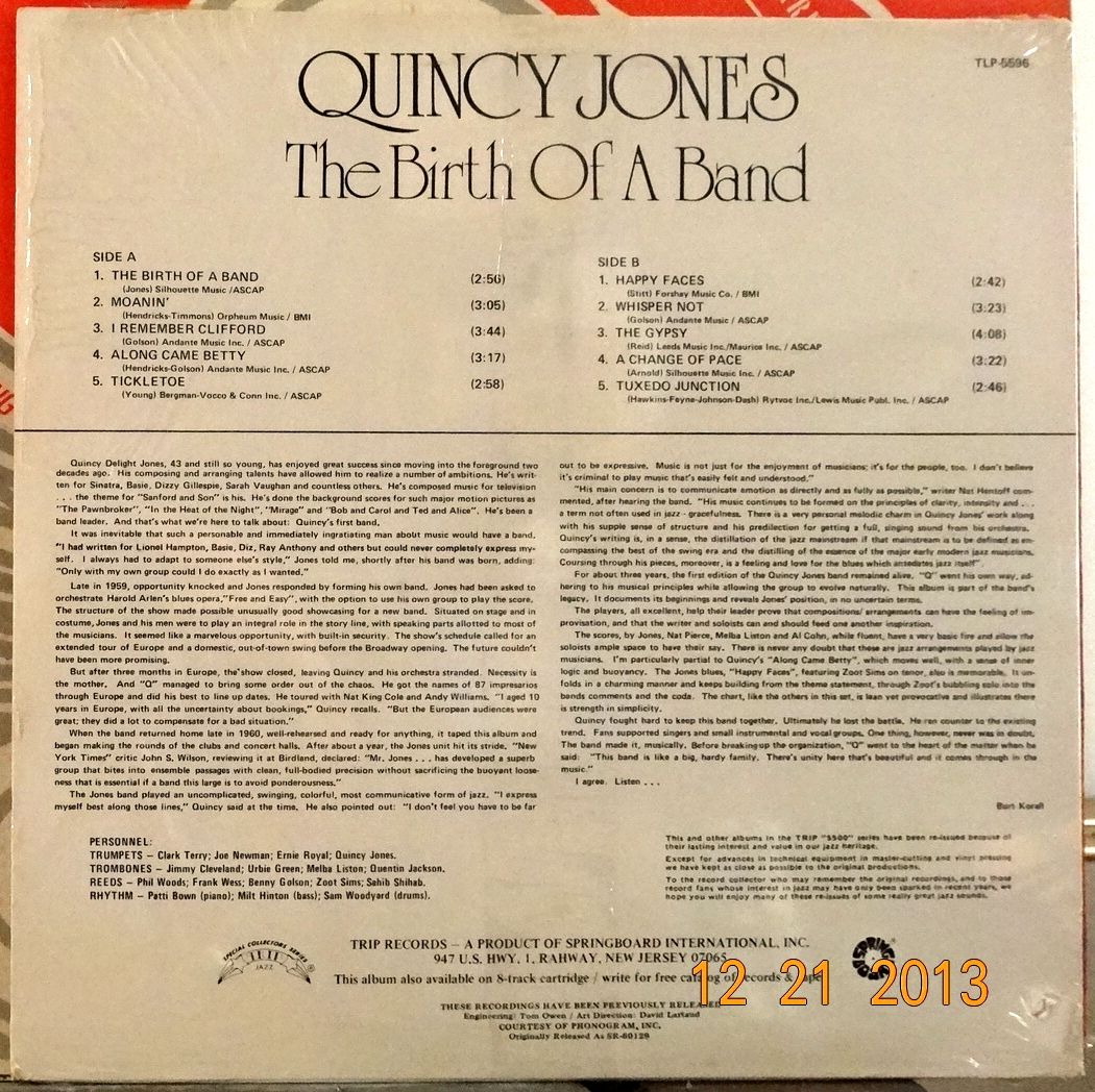 Jones, Quincy - The Birth Of A Band