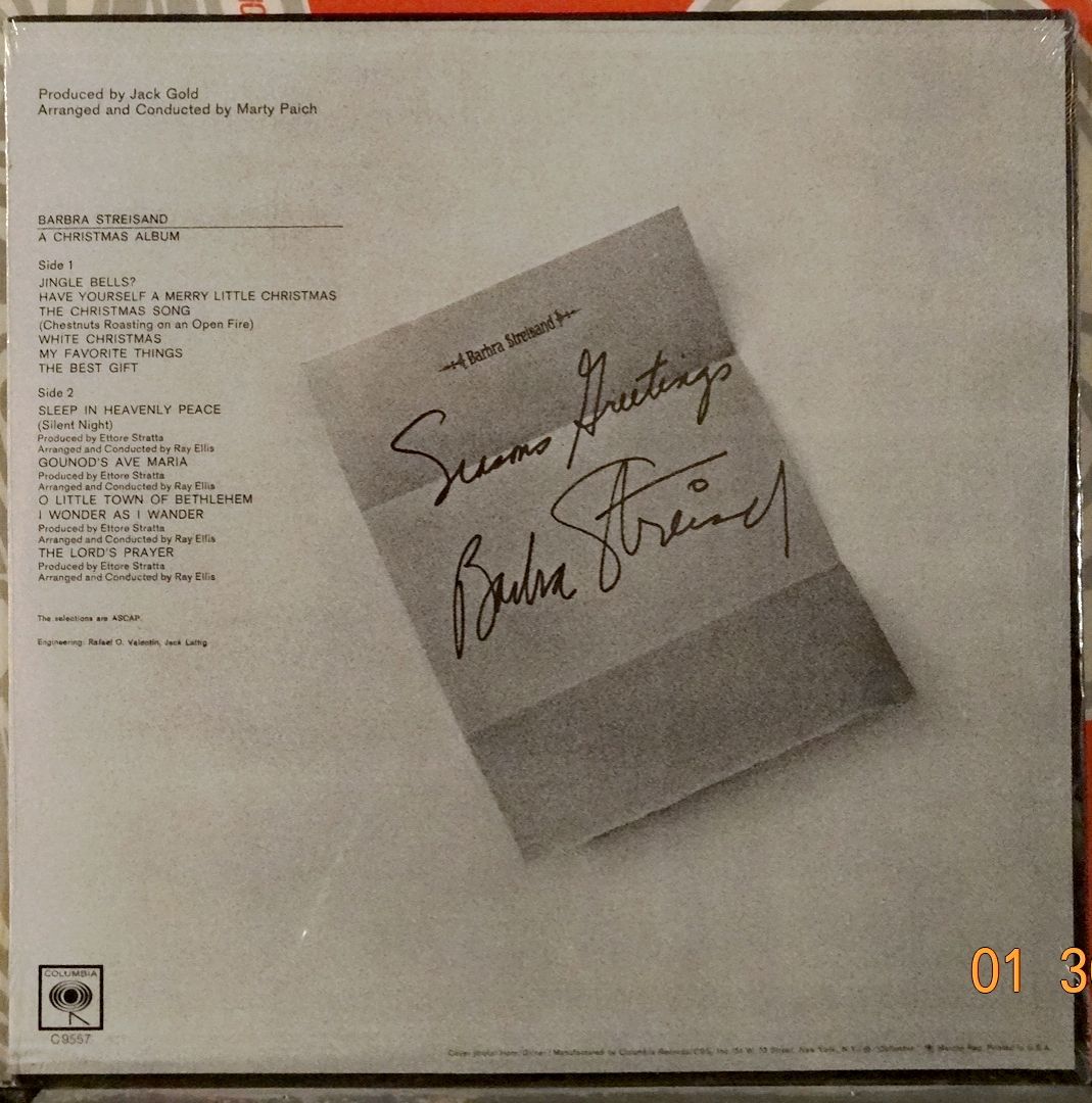 Streisand, Barbra - A Christmas Album LP