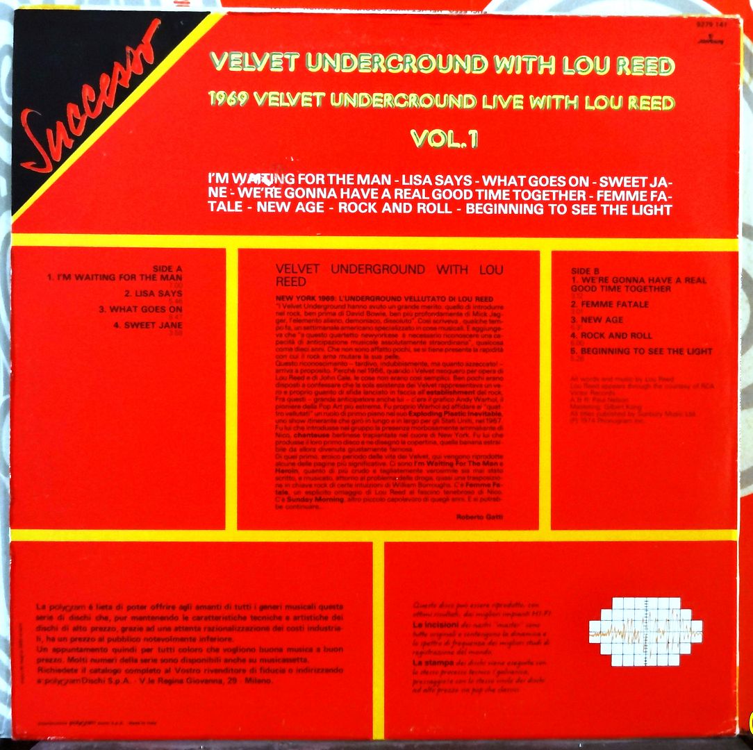 Velvet Underground - 1969 Velvet Underground Live With Lou Reed Vol.1