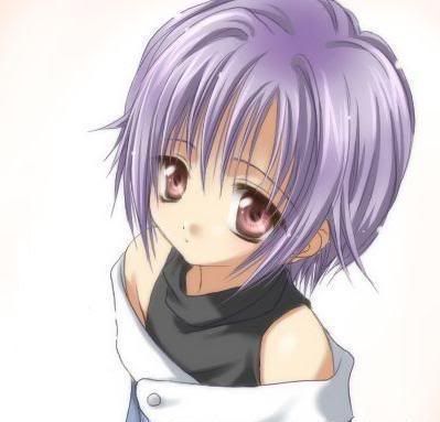 anime icons :: cute purple hair girl picture by anime_lover-122792 - 