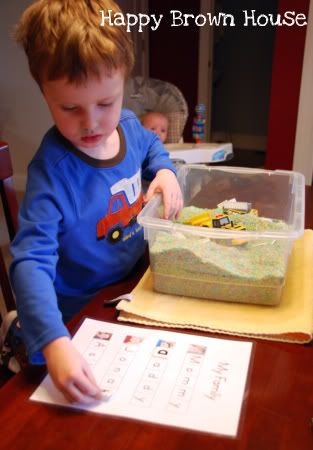 Sensory Box Spelling 2