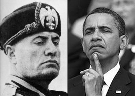 Mussolini arrogant Obama photo: BenitObama BenitO.jpg