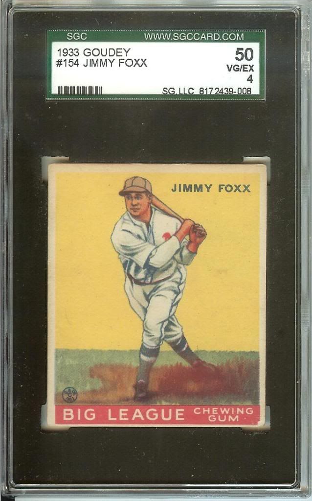 1933 Goudey Foxx