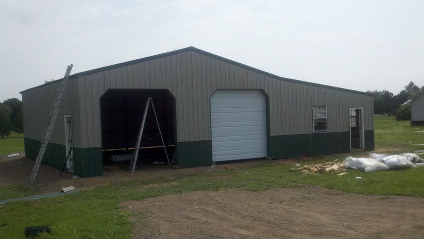 Starting My 30x40x12 With 20ft Shed Pole Barn The Garage Journal