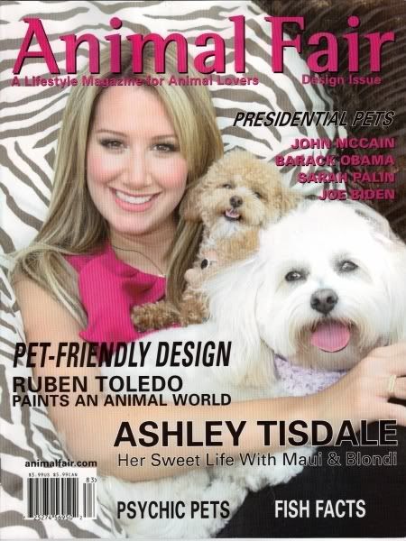 Ashley Tisdale Scans from'Animal Fair'
