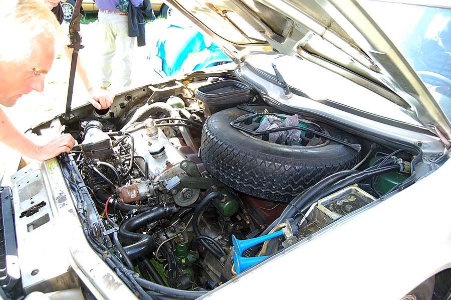 Engine bay of a Citroen CX Notice something END OF PART 19