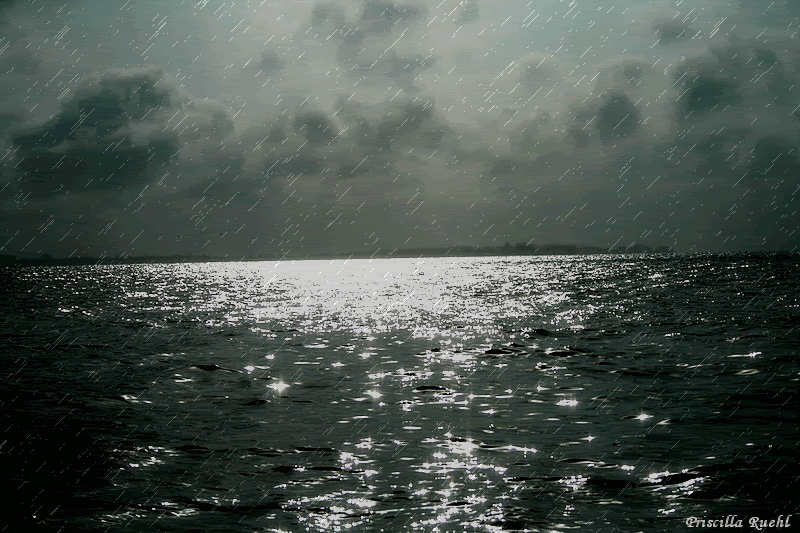 Rain-on-the-sea.gif Animated rain image by ginryuu_kurochan