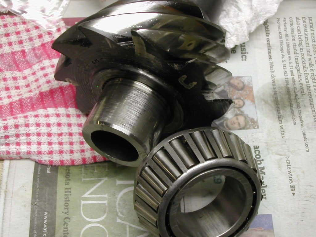 How not to pull a pinion bearing