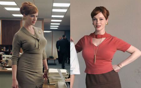 I don't know what size Christina Hendrick from Mad Men is but she looks