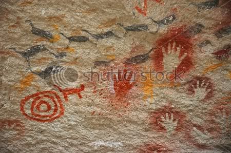 stock-photo-ancient-aboriginal-art-hand-prints-animal-herds-spiral-16792507.jpg