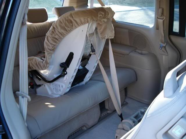 Rear facing car seat tether honda pilot #7