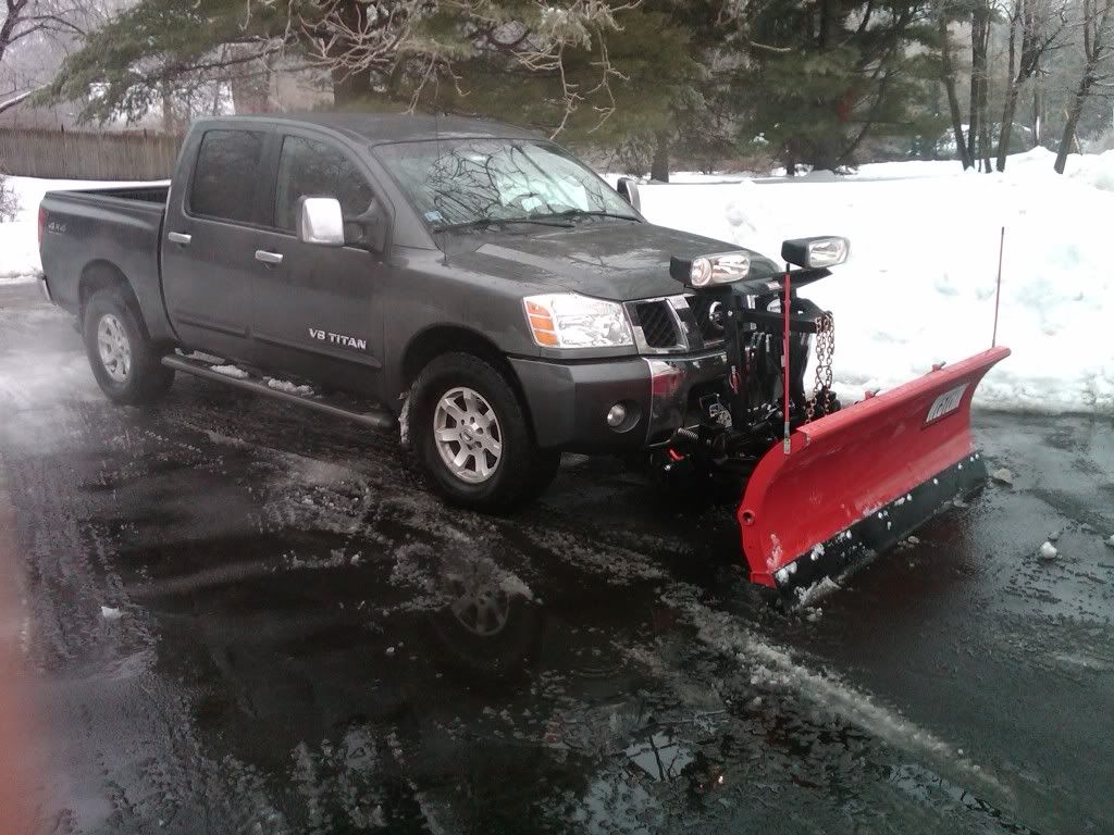 2008 Nissan titan snow plow #9