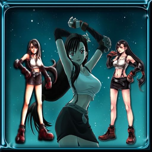 Tifa Lockhart FF7, Special wall hanging done for a friend who loves Tifa