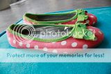 Mini Boden pink polka dot ballet flats shoes sz 27 EUC sz 9 US VGUC 