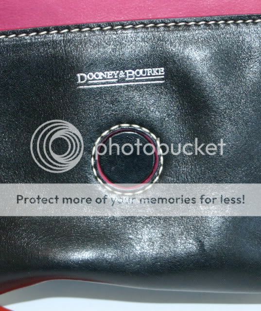 Dooney Bourke Mini Square Flap Black Leather Purse