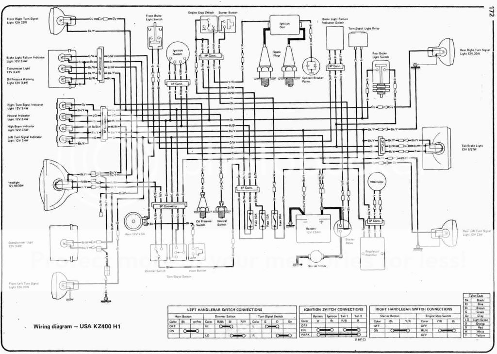 Wiring Diagram For 79-81 Kz400-h1 Photo by nmb4xmas_jack ... 1982 kawasaki wiring diagrams 200 